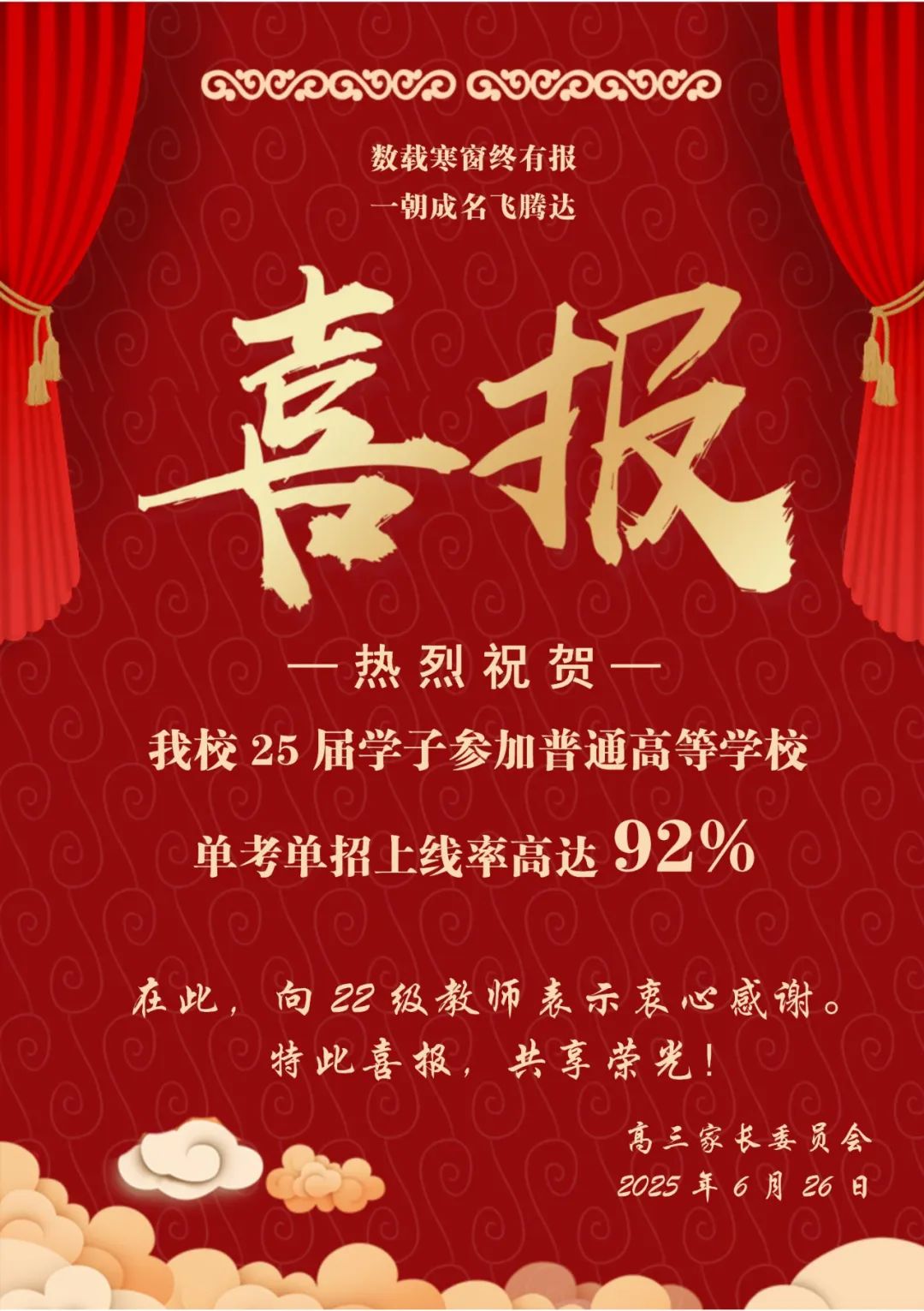 热烈祝贺 | 温州市才华技工学校 | 2025届高考上线率高达92%